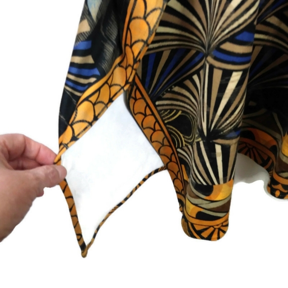 Chico's Cheetah Festival Ruana Open Front Wrap Kimono Poncho One Size - Picture 12 of 16